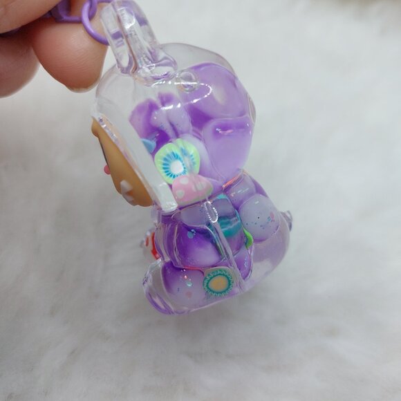 2/$19 Labubu Flowing Sand Exquisite purple keychain with bell - Picture 4 of 9
